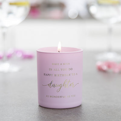 Daughter Birthday Candle - makeawishcandleco