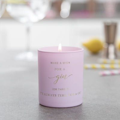 Gin Birthday Candle - makeawishcandleco